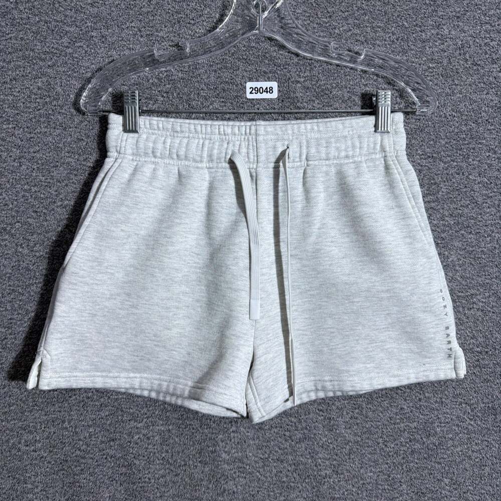 Cozy Earth Women's Size Small Gray Modal Blend Drawstring Shorts With Pockets